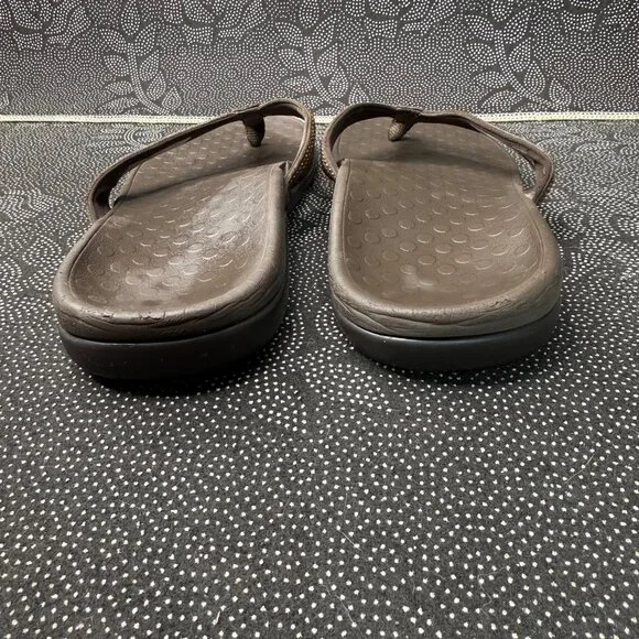 Vionic Womens Brown Orthotic Flip Flops Size 9 - Picture 10 of 10